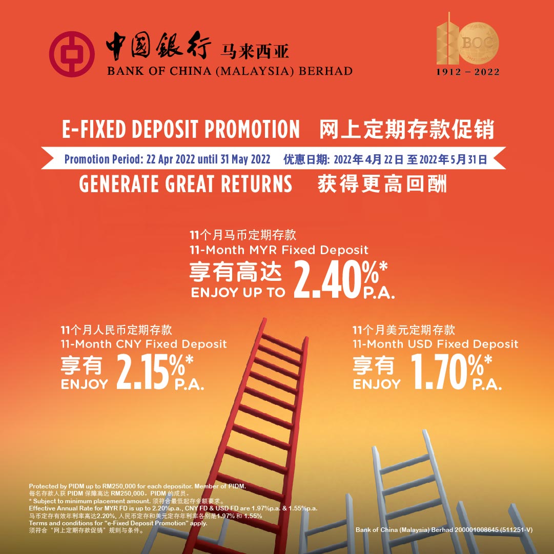 malaysia fixed deposit promotion Gavin May
